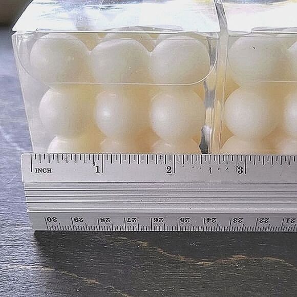 Lot of 3 | BNIB soy wax floral scented bubble cube candles - Picture 5 of 5